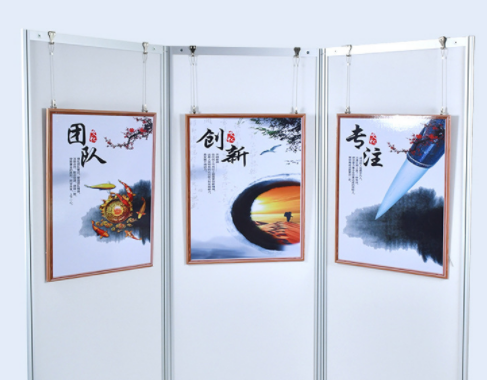 促销折叠书画展板折叠摄影展板移动式广告宣传海报架隔断屏风展架